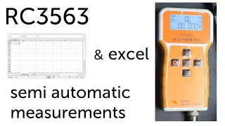 RC3563 battery tester -  Excel and automatic measurements / PC communication (18650)