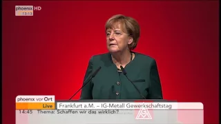 IGM-Gewerkschaftstag mit Rede von Angela Merkel am 21.10.2015