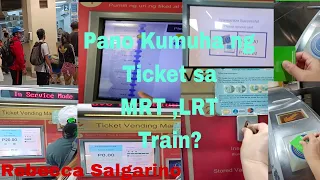 Paano kumuha ng ticket sa MRT ,LRT Train?🙂#video