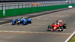 Assetto Corsa - Ferrari F1 2016 vs Red Bull X2010