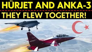 Legendary Arm Flight of Turkish HÜRJET and ANKA-3