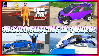 *SOLO* 10 GTA Glitches In 1 Video After 1.66! - The Best GTA 5 Glitches All In 1 Video