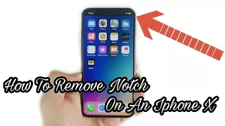 How to remove Notch on Iphone X 📱📲!!!