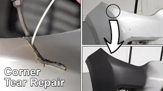 Repairing a Tear on the Corner of a Bumper