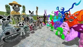 NEW ALL ZOONOMALY MONSTERS VS ALL GARTEN OF BANBAN FAMILY In Garry's Mod!