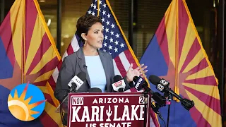 Kari Lake challenges Ruben Gallego to abortion debate after addressing affair