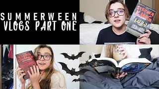 SUMMERWEEN Days 1-3 Reading Vlog || reading some spooky books 👻