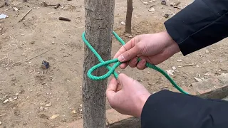 3 kinds of live rope knots, each of them is very practical in life