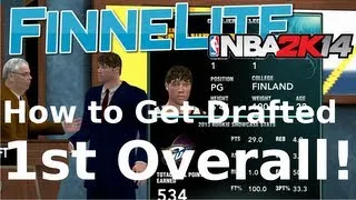 NBA 2K14: My Career How to Get Drafted 1st Overall! Rookie Showcase, Draft Interview and Draft