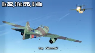 Mission 4 Me 262: 16 kills intercepting B-26 Marauder and B-25 Mitchell bombers | WW2 Air Combat Sim