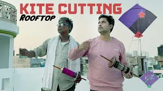 kite Cutting On New House Rooftop | Bundle Hogaye Khali Sb | Kite Cutting | Rooftop Kite Fighting