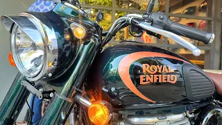 😱 2023 New Royal Enfield Classic 350 🔥( Halcyon Green ) With All New Features | Review