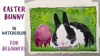 Fun and Easy Watercolor Easter Card Bunny Tutorial for Beginners