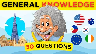 How Smart Are You REALLY?  50-Question Ultimate General Knowledge Quiz (Test Yourself!)😀