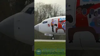 Luxair Esch 2022 - Boeing 737-8C9 take off from Luxembourg LUX airport on it’s route to Hurghada. ✈️