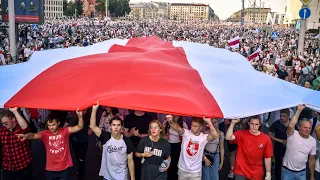 Около 200 тыс. человек вышли в Минске на марш свободы