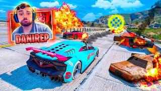 EL ÚLTIMO EXPLOTA PERO LOS COCHES DISPARAN!! ME ESCAPO! - GTA 5 ONLINE