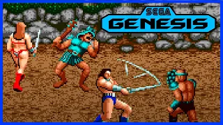 Sega Genesis Gameplay - Golden Axe [2 Players] [4K,60FPS]