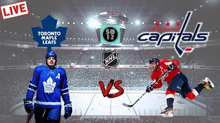 TORONTO MAPLE LEAFS vs. WASHINGTON CAPITALS live NHL Hockey - Play by Play and Chat April 14 2022