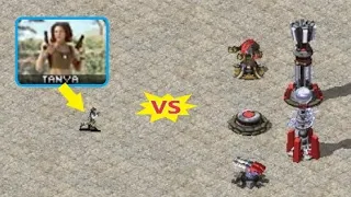 Tanya vs Base Defenses - Red Alert 2