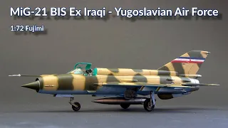Mikoyan Gurevich MiG-21 Ex Iraqi - Yugoslavian Air Force 1/72 FUJIMI Full Video Build