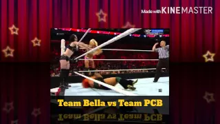 WWE RAW 2015.09.28 Team Bella vs Team PCB