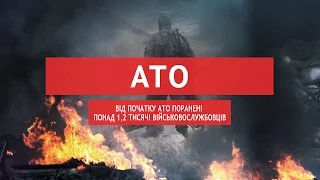 Від початку АТО поранені понад 1,2 тисячі військовосл...