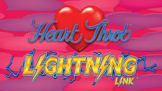 Big Wins On Lightning Link Heart Throb Slot Machine Bonus Rounds!