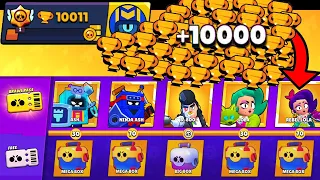 NONSTOP to 10000 TROPHIES Without Collecting BRAWL PASS! Brawl Stars