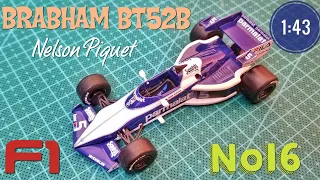 BRABHAM BT52B Nelson Piquet 1:43  от CENTAURIA Formula1 Auto Collection №16