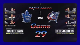 NHL24 Game 29 Season 2 Toronto Maple Leafs @ Columbus Blue Jackets