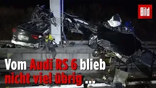 560-PS-Audi schleudert gegen Mast! Fahrer sofort tot