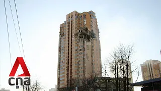 Missile strikes apartment block in Ukraine capital Kyiv