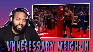 Brock Lesnar & Bobby Lashley Weigh In - WWE Raw 1/24/21 (Full Segment) (Reaction)