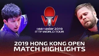 Tomokazu Harimoto vs Jon Persson | 2019 ITTF Hong Kong Open Highlights (R32)