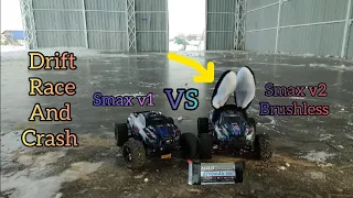 Покатушки на ДВУХ Smax! Сломанный рычаг не помеха! #Remohobby Smax V1 and V2 Brushless