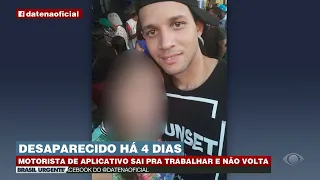 Polícia faz buscas por homem que está desaparecido há 4 dias