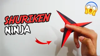 Tutorial How to Make Shuriken from Paper - Origami Ninja Star
