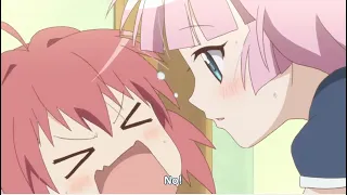 Chinatsu forcing Akari to kiss her