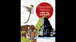 Flip Through Beautiful Nature Color by Number Coloring Book