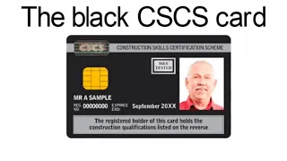 The black CSCS card