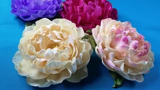 Ribbon's peony/Peony de la cinta/Пион из лент. МК