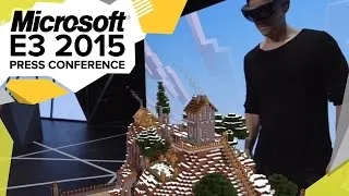 HoloLens Minecraft Demo  - E3 2015 Microsoft Press Conference