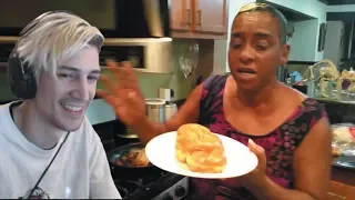 xQc reacts to Auntie Fee's Sweet Treats for the kids (with chat)