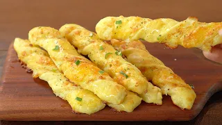 Honey Butter Cheese Garlic Twist :: Crispy Cheese Bread Stick :: No Fermentation