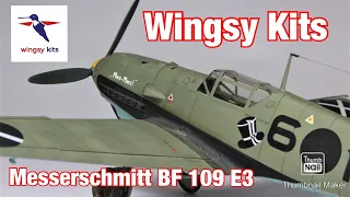 BEST AVAILABLE? Wingsy Kits 1/48 Messerschmitt Bf 109E3, Full Build Aircraft Model