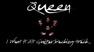Queen - I Want It All Guitar Cover (extended version) Guitar Backing Track version 1.