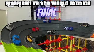 DIECAST CARS RACING TOURNAMENT | AMERICAN VS WORLD EXOTIC CARS 9