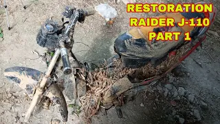 Raider j 110 Restoration | motor parts disassemble | Part 1