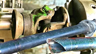 Genius Boy Repairing Broken Drive Shaft / Rebuilding Broken Driveshaft